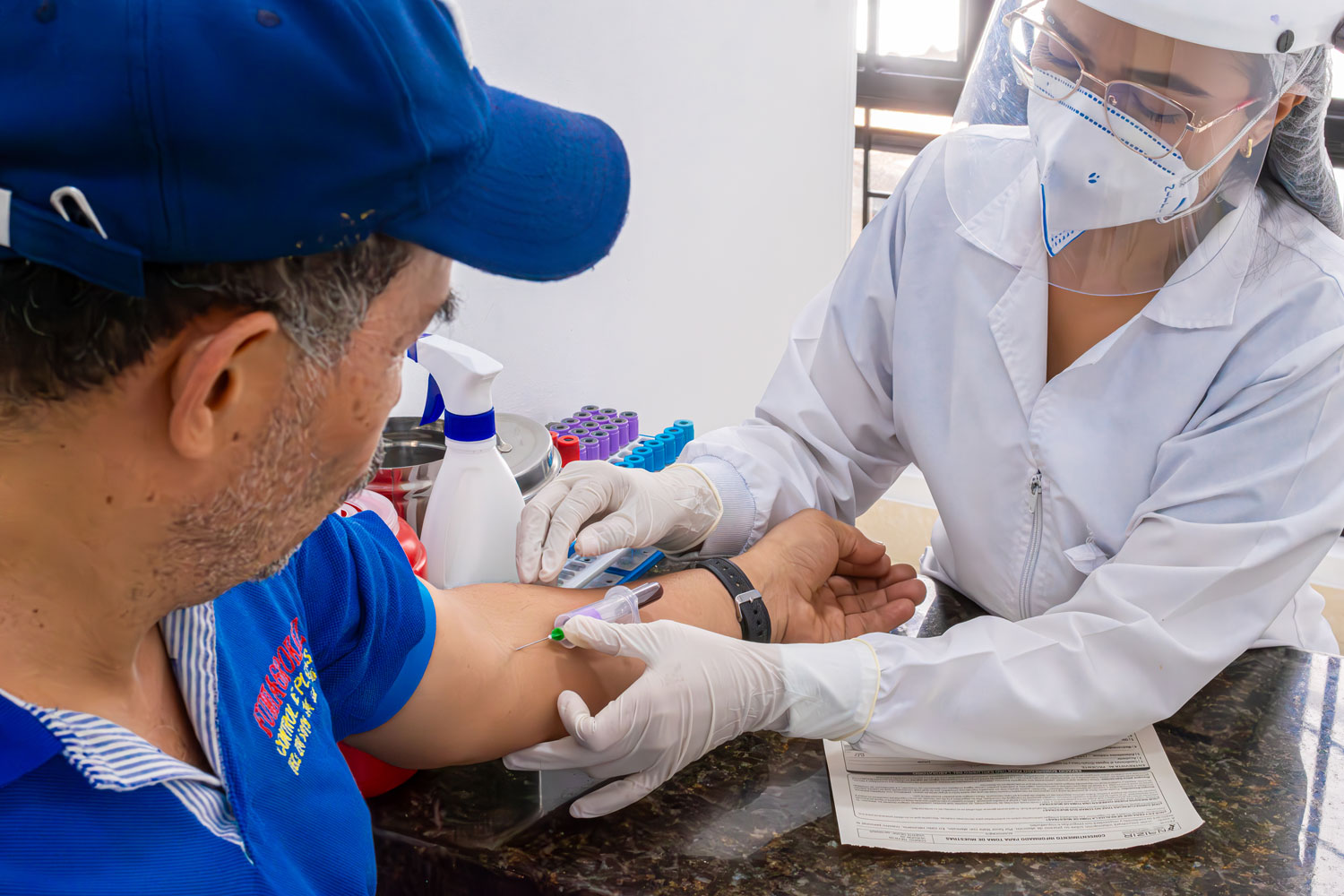Preparación para examen de sangre