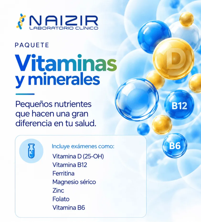 Paquete de vitaminas y minerales