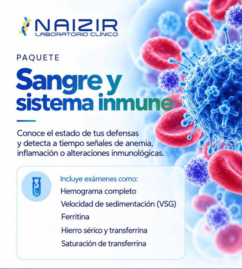 Paquete de sangre y sistema inmune